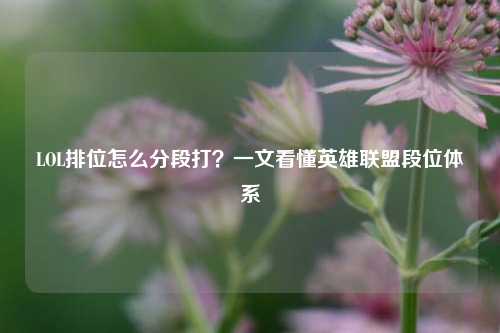 LOL排位怎么分段打?一文看懂英雄联盟段位体系