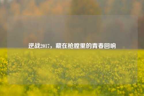 逆战2017，藏在枪膛里的青春回响
