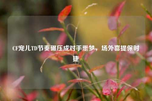 CF宠儿TD节奏碾压成对手噩梦，场外喜提保时捷