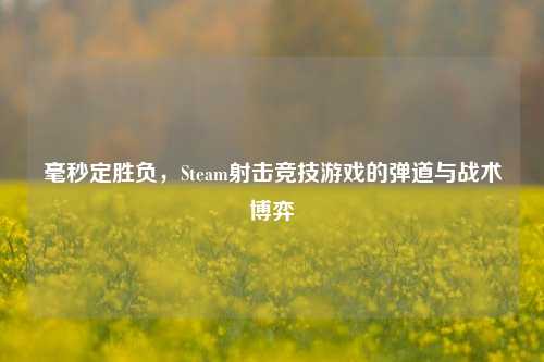毫秒定胜负,Steam射击竞技游戏的弹道与战术博弈