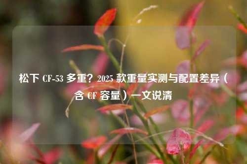 松下 CF-53 多重？2025 款重量实测与配置差异（含 CF 容量）一文说清
