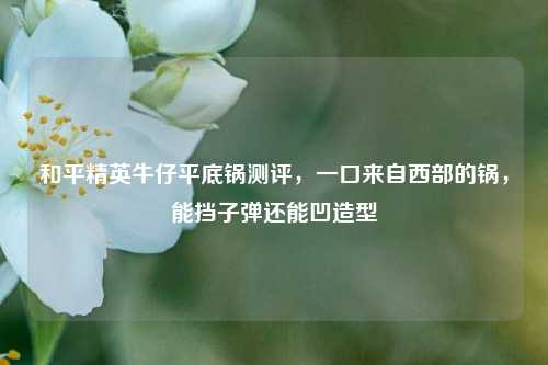 和平精英牛仔平底锅测评,一口来自西部的锅,能挡子弹还能凹造型