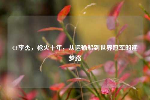 CF李杰,枪火十年,从运输船到世界冠军的逐梦路