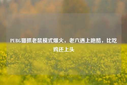 PUBG猫抓老鼠模式爆火，老六遇上跑酷，比吃鸡还上头