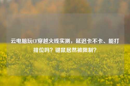 云电脑玩CF穿越火线实测，延迟卡不卡、能打排位吗？键鼠居然被限制？