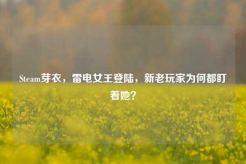 Steam芽衣,雷电女王登陆,新老玩家为何都盯着她?