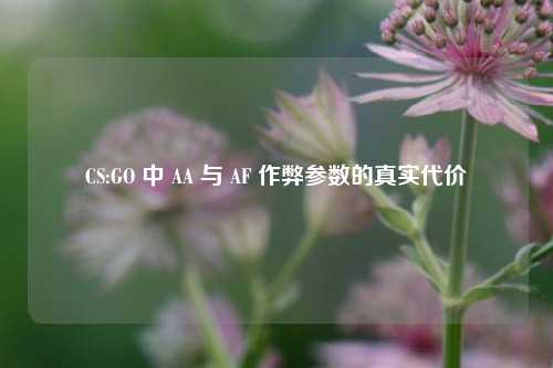 CS:GO 中 AA 与 AF 作弊参数的真实代价