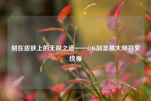 刻在皮肤上的无极之道——LOL剑圣易大师符文纹身