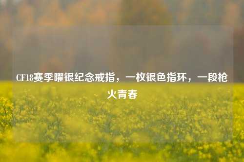 CF18赛季曜银纪念戒指,一枚银色指环,一段枪火青春