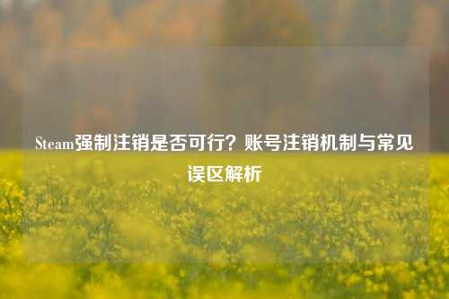 Steam强制注销是否可行？账号注销机制与常见误区解析