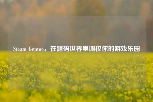 Steam Gentoo，在源码世界里调校你的游戏乐园