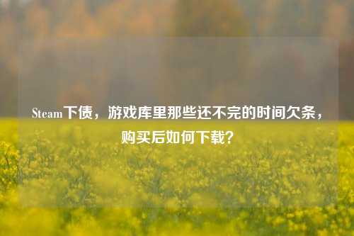 Steam下债，游戏库里那些还不完的时间欠条，购买后如何下载？