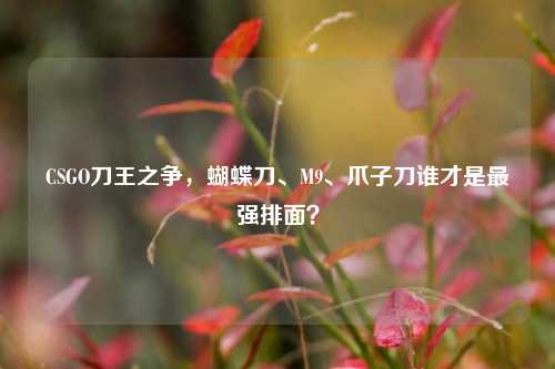 CSGO刀王之争，蝴蝶刀、M9、爪子刀谁才是最强排面？