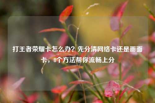 打王者荣耀卡怎么办？先分清网络卡还是画面卡，8个方法帮你流畅上分