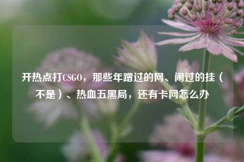 开热点打CSGO,那些年蹭过的网、闹过的挂(不是)、热血五黑局,还有卡网怎么办
