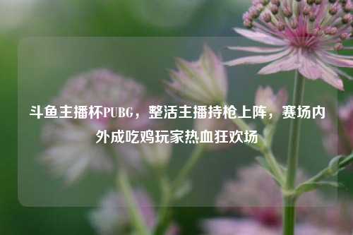斗鱼主播杯PUBG,整活主播持枪上阵,赛场内外成吃鸡玩家热血狂欢场