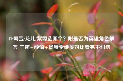 CF蜀雪/龙儿/紫霞选哪个?附是否为英雄角色解答 三防+颜值+场景全维度对比看完不纠结