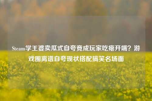 Steam学王婆卖瓜式自夸竟成玩家吃瘪开端？游戏圈离谱自夸现状搭配搞笑名场面