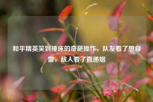 和平精英笑到捶床的奇葩操作，队友看了想自雷，敌人看了直递烟