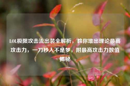 LOL极限攻击流出装全解析,教你堆出理论最高攻击力,一刀秒人不是梦,附最高攻击力数值揭秘