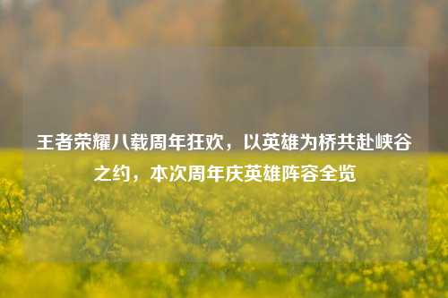 王者荣耀八载周年狂欢，以英雄为桥共赴峡谷之约，本次周年庆英雄阵容全览