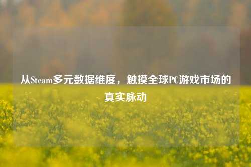 从Steam多元数据维度，触摸全球PC游戏市场的真实脉动