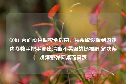 COD16桌面颜色调校全指南,从系统设置到游戏内参数手把手调出清晰不晃眼战场视野 解决游戏频繁弹回桌面问题
