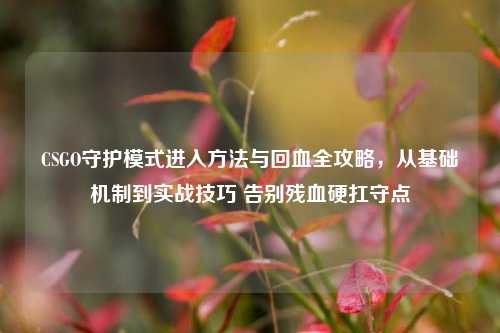 CSGO守护模式进入方法与回血全攻略,从基础机制到实战技巧 告别残血硬扛守点