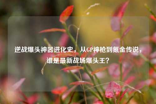 逆战爆头神器进化史,从GP神枪到氪金传说,谁是最新战场爆头王?