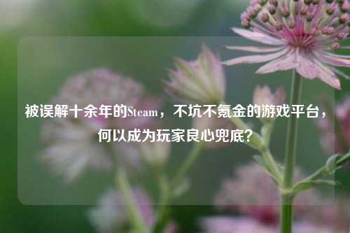 被误解十余年的Steam，不坑不氪金的游戏平台，何以成为玩家良心兜底？