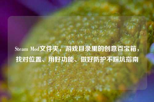 Steam Mod文件夹,游戏目录里的创意百宝箱,找对位置、用好功能、做好防护不踩坑指南