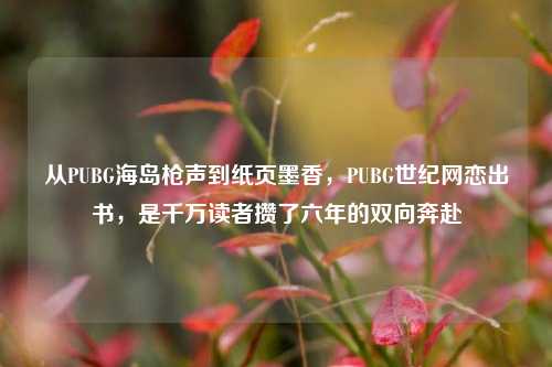 从PUBG海岛枪声到纸页墨香，PUBG世纪网恋出书，是千万读者攒了六年的双向奔赴