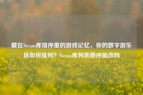 藏在Steam库排序里的游戏记忆，你的数字游乐场如何排列？Steam库列表顺序能改吗