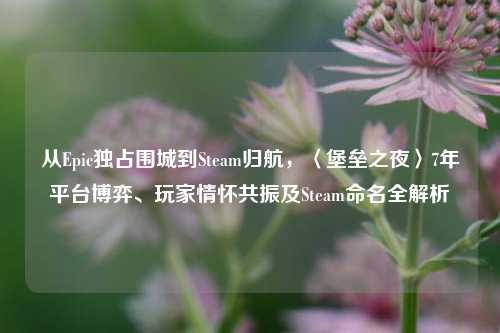 从Epic独占围城到Steam归航，〈堡垒之夜〉7年平台博弈、玩家情怀共振及Steam命名全解析
