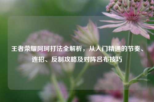王者荣耀阿珂打法全解析,从入门精通的节奏、连招、反制攻略及对阵吕布技巧